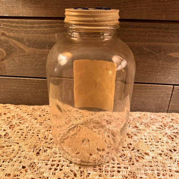 Vintage 1940s KUALITY KUP GRAPHIC COFFEE JAR 2 POUND EMPORIA KANSAS - Picture 6 of 12